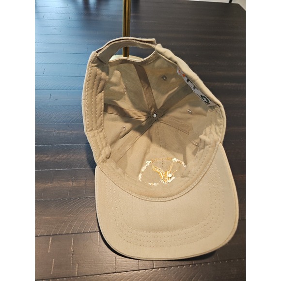 HTT Mens Beige National Estuarine Research Reserve Embroidered Crane Logo Hat - Picture 8 of 9